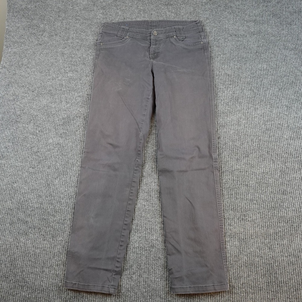 Kuhl Klaudett Pants Womens 10 Regular Gray Straight Leg Khakis Outdoor 6171